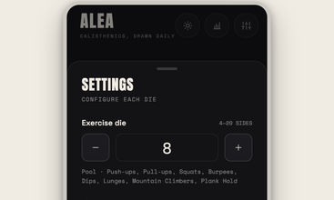 Alea Calisthenics Dice  screenshot