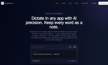 VoiceSnap Pro screenshot