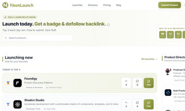 NoonLaunch screenshot
