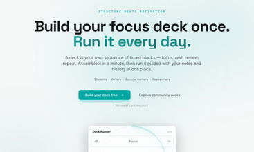 FocusDeck screenshot