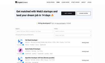 CryptoCareers screenshot