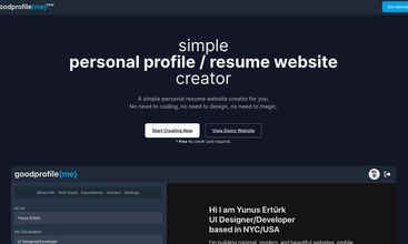 goodprofile{me} screenshot