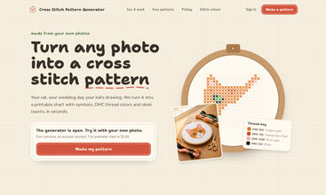 Cross Stitch Pattern Generator screenshot