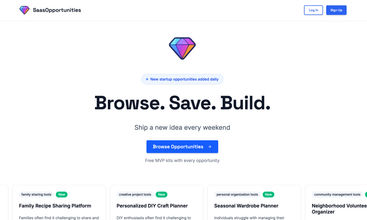 SaasOpportunities screenshot