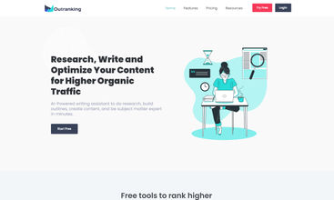 Outranking Platform screenshot