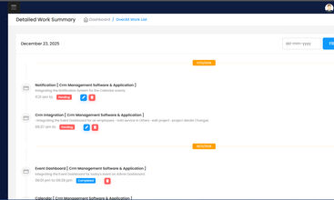 Cronnico CRM screenshot