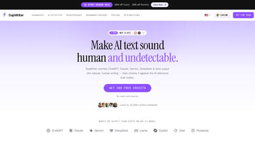 Supwriter.com screenshot