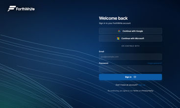 ForthWrite screenshot