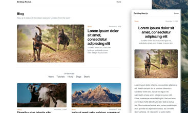 Zenblog screenshot