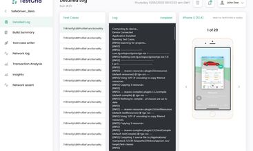 TestGrid screenshot
