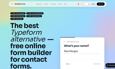 All Web Forms screenshot
