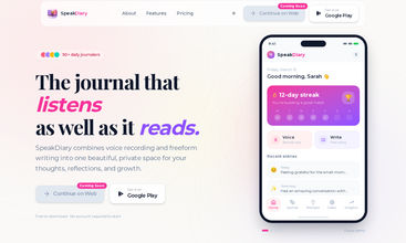 Speak Diary screenshot