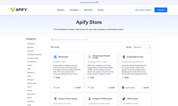 Apify screenshot