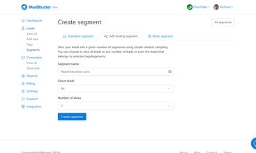 MailBluster screenshot
