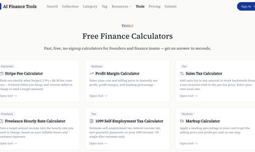 AI Finance Tools screenshot