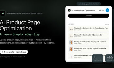 AI Product Page Optimization screenshot