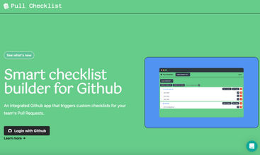 Pull Checklist screenshot
