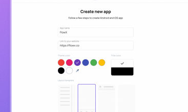 FlowX screenshot