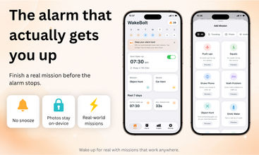 WakeBolt: Mission Alarm Clock screenshot