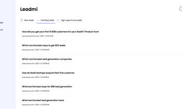 Leadmi screenshot