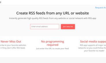 RSS Feeds screenshot
