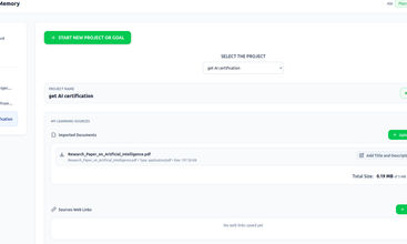 LongTerMemory AI Study Tool screenshot