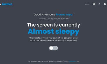Stay Awake screenshot