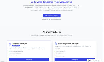 AI Compliance Advisor screenshot