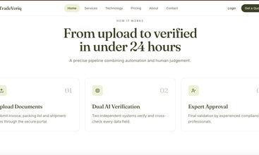 AI Shipment Verification Platform screenshot