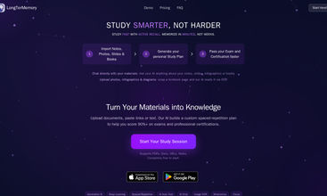 LongTerMemory AI Study Tool screenshot