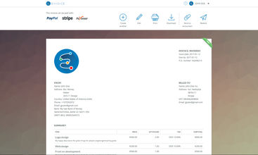 Envoice screenshot
