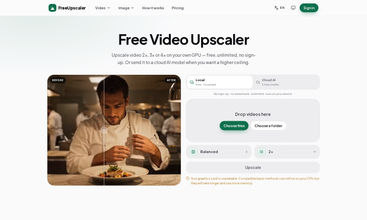 FreeUpscaler screenshot