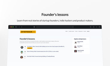 Entrepreneur List screenshot