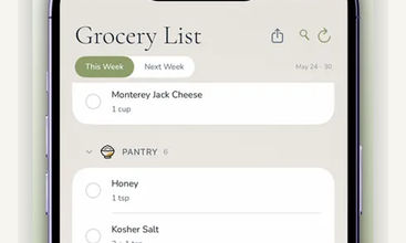 Mise: Meal Plan & Grocery List screenshot