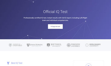 Official IQ Test screenshot