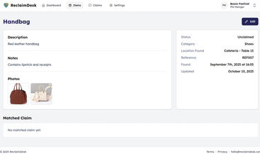 ReclaimDesk screenshot