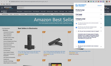 Ecommerce Conversion Checklist screenshot