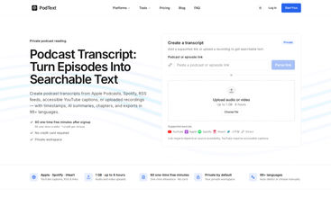 PodText screenshot