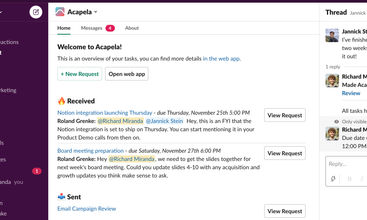 Acapela screenshot