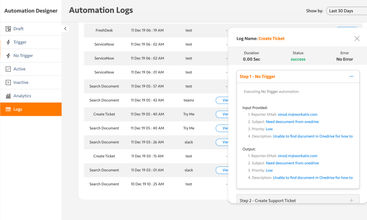 Workativ screenshot