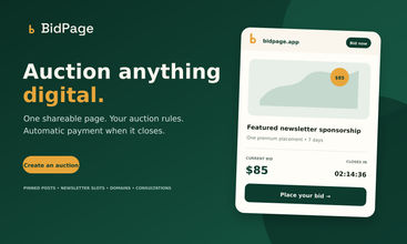 BidPage.app screenshot