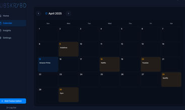 SUBSKRYBD screenshot