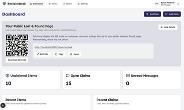 ReclaimDesk screenshot