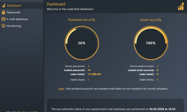 LeakCheck screenshot
