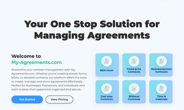 My Agreements screenshot