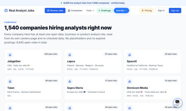 Real Analyst Jobs screenshot