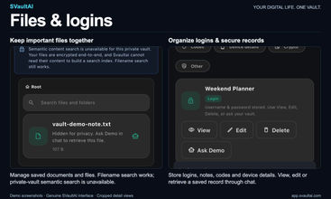 SVaultAI screenshot