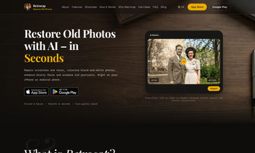 Restore Old Photos - Retrocap screenshot