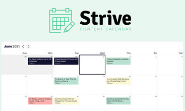 Strive Content Calendar screenshot