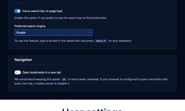 minimarks screenshot
